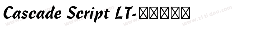 Cascade Script LT字体转换